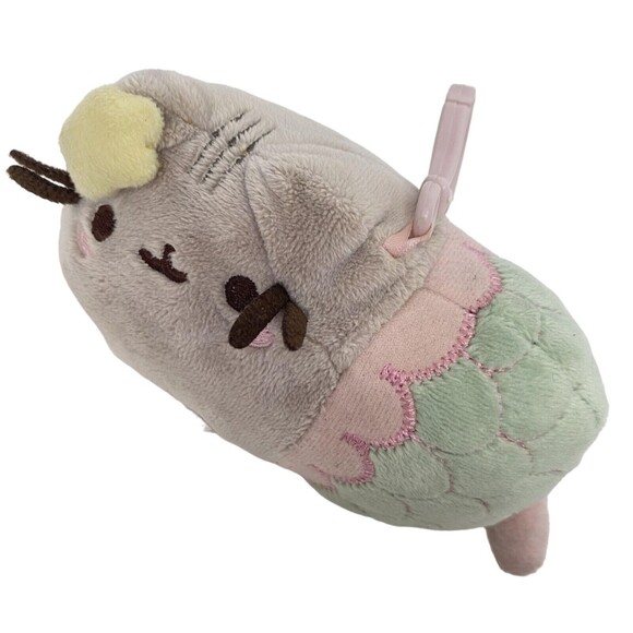 Pusheen Mermaid Cat Backpack Clip Mini Plush Stuffed Animal Toy Cute Kawaii - Picture 4 of 7